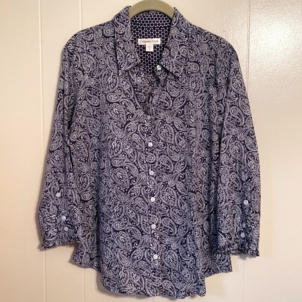 Coldwater Creek Button Down Blouse